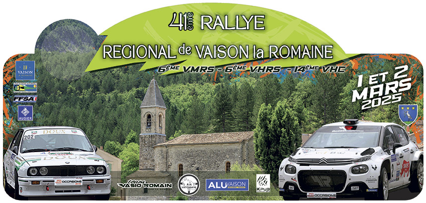 Plaque rallyye 2025 A