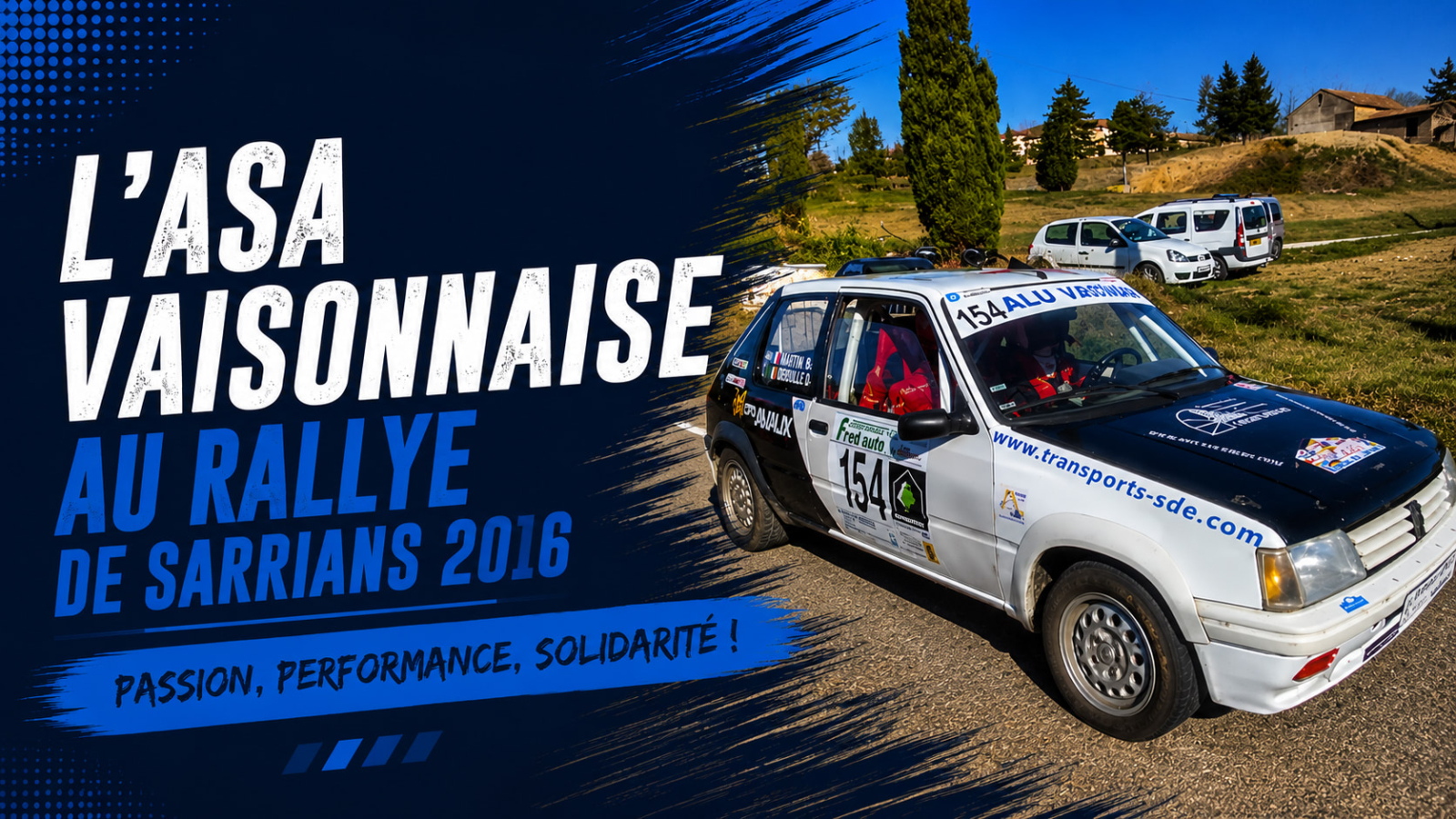 L'ASA Vaisonnaise au Rallye de Sarrians 2016 | Résultats des équipages