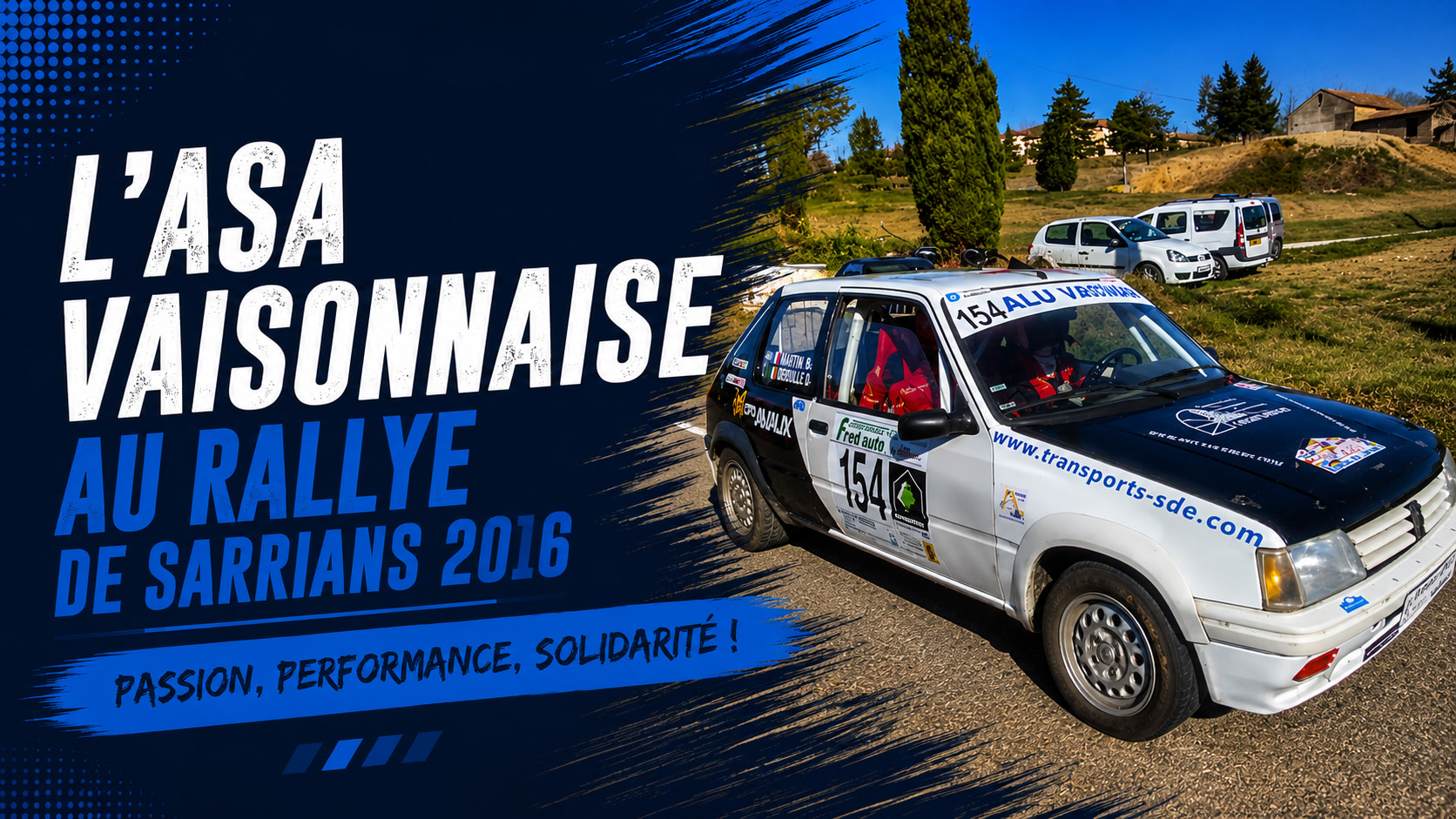 L'ASA Vaisonnaise au Rallye de Sarrians 2016 | Résultats des équipages